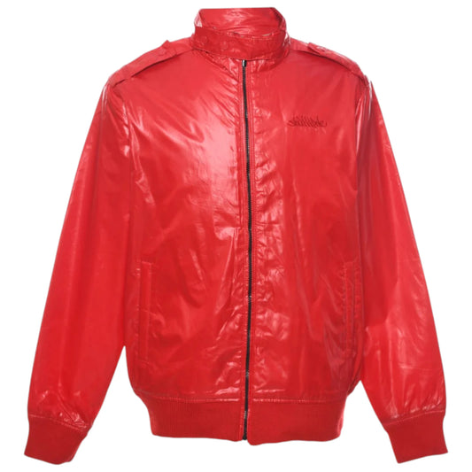 Men’s Vintage Red Harrington Jacket – Classic Smart Casual Look