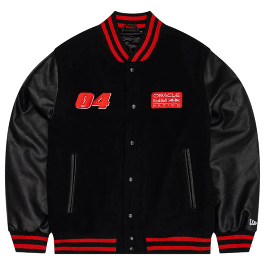 Varsity Bomber Jacket - Black